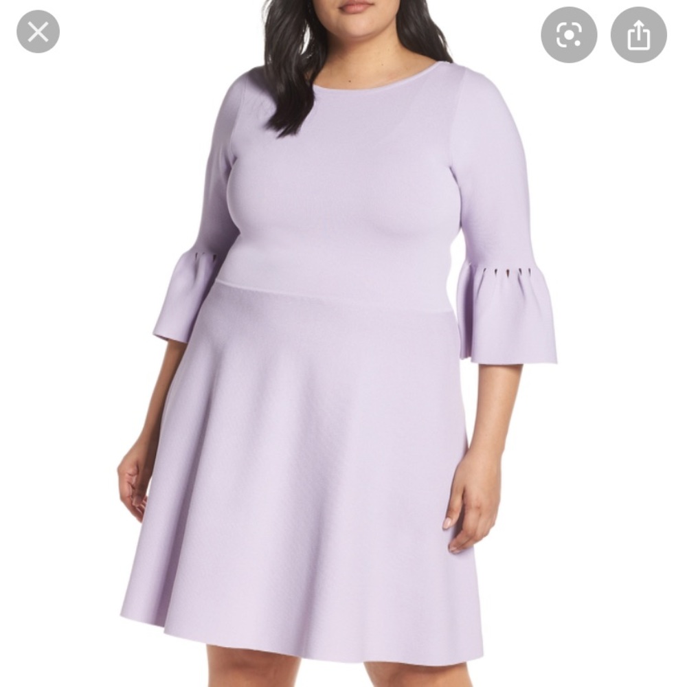 NWT Eliza J Bell Cuff Fit & Flare dress